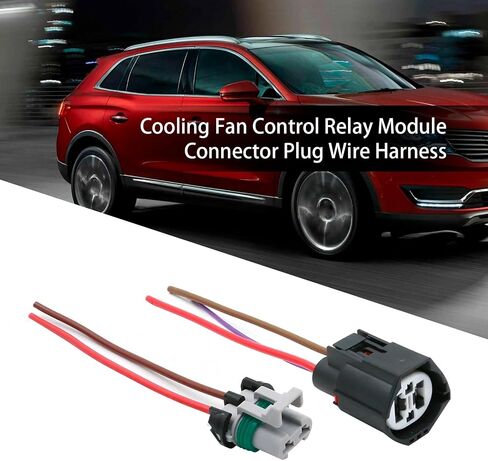 Anxingo 902-209 Cooling Fan Control Module Connector Plug Wire Harness, Replacement for Lincoln MKX, Replacement for Ford Edge Focus Mondeo S-Max Transit Galaxy, Replaces 6W1Z8B658AC in Saudi Arabia