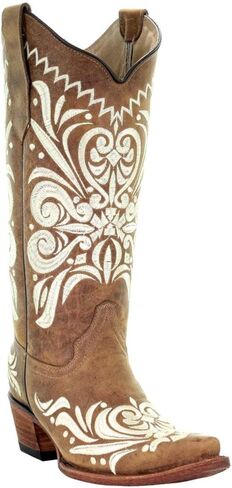 CORRAL Women's Embroidery Western Boot Square Toe - L5464 in Saudi Arabia