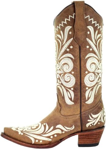 CORRAL Women's Embroidery Western Boot Square Toe - L5464 in Saudi Arabia