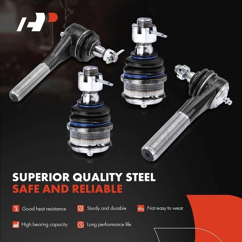 A-Premium Set of 11, Front Sway Bar Link, Upper Lower Ball Joint, Inner Outer Tie Rod End, Track Bar, Compatible with Jeep XJ Series - Cherokee 1991-2001, Comanche 1991-1992 in Saudi Arabia