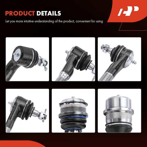 A-Premium Set of 11, Front Sway Bar Link, Upper Lower Ball Joint, Inner Outer Tie Rod End, Track Bar, Compatible with Jeep XJ Series - Cherokee 1991-2001, Comanche 1991-1992 in Saudi Arabia