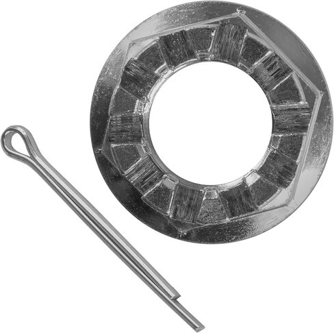 Caltric Rear Axle Nut with Pin Compatible with Honda Trx350 Rancher 350 2X4 4X4 S ES 2000-2006 in Saudi Arabia