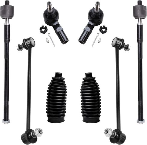 Detroit Axle - 8pc Front Suspension Kit for 1999-2003 Lexus RX300 2 Stabilizer Sway Bar End Links 4 Inner & Outer Tie Rod End Links 2 Boots 2000 2001 2002 Replacement in Saudi Arabia