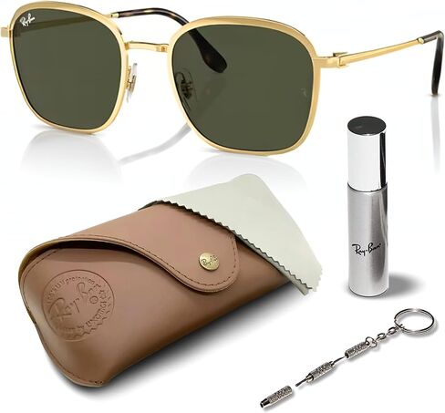 Ray-Ban RB3720 Square Shaped Sunglasses for Men & Women with Official RAYBAN Eyewear Kit in Saudi Arabia