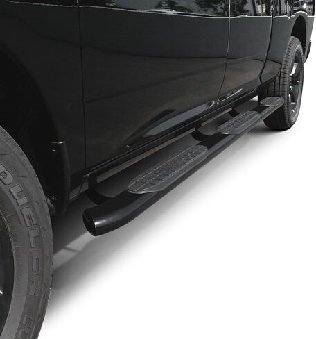 Westin 21-534315 PRO TRAXX 5 قضبان نيرف من عجلة إلى عجلة بيضاوية تناسب 2009-2018 Ram 1500 Crew Cab 5'5" سرير كابينة رباعية 6'5" سرير 2019-2024 Ram 1500 Classic Crew Cab 5'5" سرير رباعي كابينة 6'5" سرير أسود زوج in Saudi Arabia