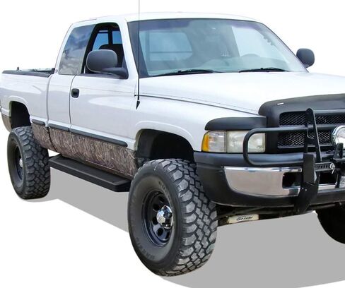 APS Running Boards 6in Black Compatible with Dodge Ram 1500 2500 3500 Club Cab 94-01 in Saudi Arabia