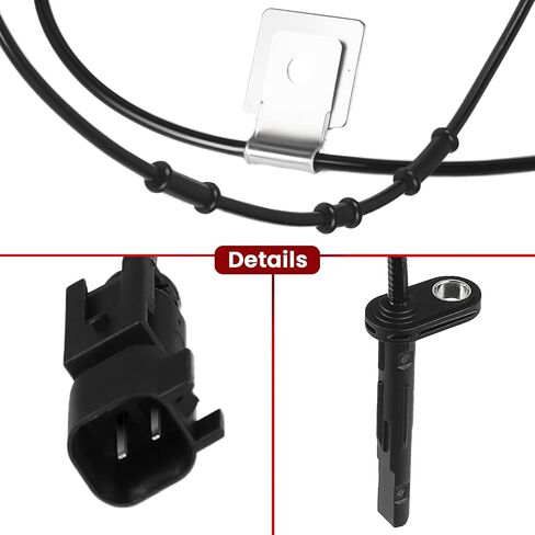 Front Right ABS Wheel Speed Sensor for:-Chevy Equinox 2010-2017 2.4L, 2010-2012 3.0L, 2013-2017 3.6L for:-GMC Terrain 2010-2017 2.4L, 2010-2012 3.0L V6, 2013-2017 3.6L Replace# 20811371 ALS1994 in Saudi Arabia