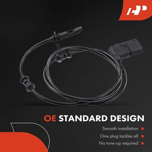 مستشعر سرعة العجلات A-Premium ABS متوافق مع موديلات مرسيدس بنز - W205/C205/A205 C300/C43 AMG، W205 C350e/C400/C450 AMG - السائق الخلفي أو جانب الراكب، استبدال # 0265009315، 2059058503 in Saudi Arabia