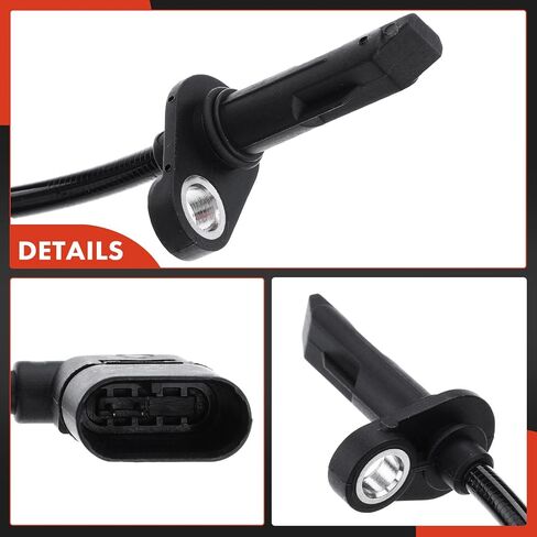 مستشعر سرعة العجلات A-Premium ABS متوافق مع موديلات مرسيدس بنز - W205/C205/A205 C300/C43 AMG، W205 C350e/C400/C450 AMG - السائق الخلفي أو جانب الراكب، استبدال # 0265009315، 2059058503 in Saudi Arabia