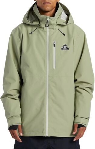 DC Shoes Men's Basis 30k Snowboard Shell Jacket - Oil Green | XX-Large in Saudi Arabia