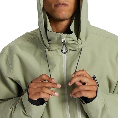 DC Shoes Men's Basis 30k Snowboard Shell Jacket - Oil Green | XX-Large in Saudi Arabia