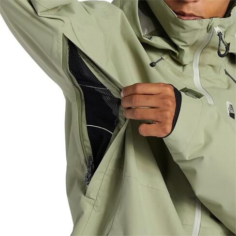 DC Shoes Men's Basis 30k Snowboard Shell Jacket - Oil Green | XX-Large in Saudi Arabia