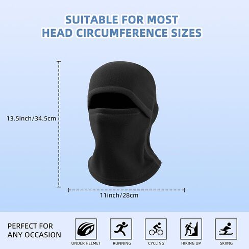Winter Fleece Balaclava Ski Mask Windproof Thermal Full Face Cover for Men & Women Cold Weather Mask for Sports Outdoor in Saudi Arabia