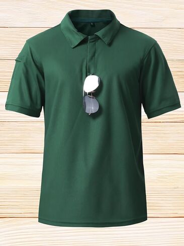 Mens Polo Shirt Short Sleeve Sports Casual Shirt for Men Outdoor Sports in Saudi Arabia