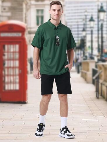 Mens Polo Shirt Short Sleeve Sports Casual Shirt for Men Outdoor Sports in Saudi Arabia