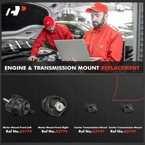 A-Premium 4PCS Engine Motor Mount and Transmission Mount Kit Compatible with Cadillac CTS 2008-2015, 3.0L 3.6L 6.2L in Saudi Arabia