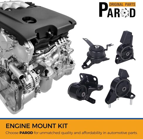 PAROD 4PCS Engine Mount Fit for Chevy Prizm/Toyota Corolla 1998-2002 Replace#A7256 A7243 A7254 A7258 in Saudi Arabia