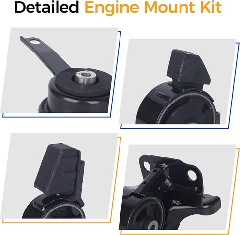 PAROD 4PCS Engine Mount Fit for Chevy Prizm/Toyota Corolla 1998-2002 Replace#A7256 A7243 A7254 A7258 in Saudi Arabia