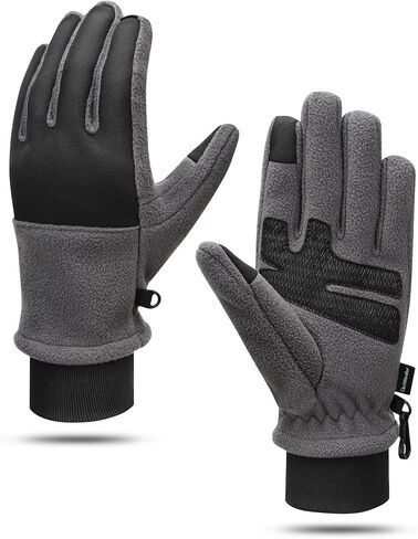 Winter Warm Gloves for Women - Daily Life Snow Windproof Soft Fleece Lining - Touchscreen Thermal Gloves for Men in Saudi Arabia