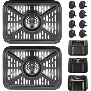 Air Fryer Grill Pan for Ninja AD350CO DZ401 Foodi 10 Quart 6 in 1 DualZone XL 2 Baskets Air Fryer, Replacement Air Fryer Crisper Plate Grill Plate Tray Accessories, Dishwasher Safe in Kuwait