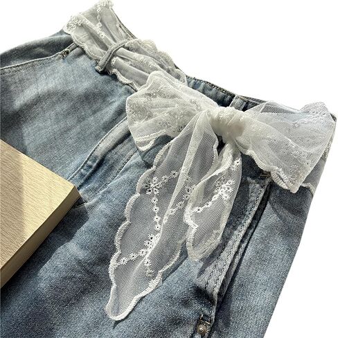 Womens Lace Knotted Waist Belt Scarf,Purse Scarf Bag Scarfs Handle Handbag Accessory in Saudi Arabia