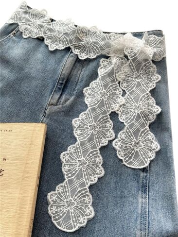 Womens Lace Knotted Waist Belt Scarf,Purse Scarf Bag Scarfs Handle Handbag Accessory in Saudi Arabia