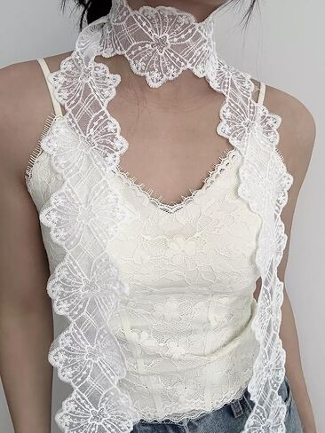 Womens Lace Knotted Waist Belt Scarf,Purse Scarf Bag Scarfs Handle Handbag Accessory in Saudi Arabia