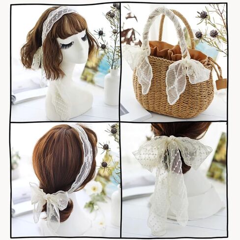 Womens Lace Knotted Waist Belt Scarf,Purse Scarf Bag Scarfs Handle Handbag Accessory in Saudi Arabia