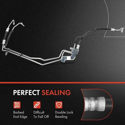 A-Premium Power Steering Hose Pressure Hose Line Assembly Compatible with Nissan Frontier 1999-2000, Xterra 2000, Pump To Gear/Rack Pinion, Replace# 497109Z016 in Saudi Arabia