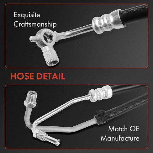 A-Premium Power Steering Hose Pressure Hose Line Assembly Compatible with Nissan Frontier 1999-2000, Xterra 2000, Pump To Gear/Rack Pinion, Replace# 497109Z016 in Saudi Arabia