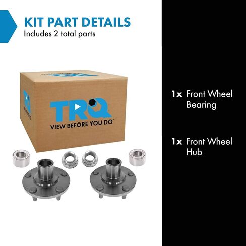 TRQ Front Passenger Side Wheel Bearing & Hub Kit Compatible with 2002-2003 Toyota Camry 2001-2005 RAV4 in Saudi Arabia