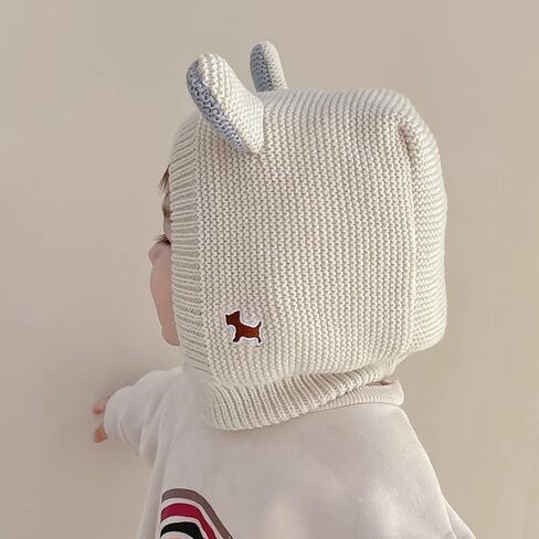 Cute Bunny Ear Hat, Thickened, Effectively Warm Ears, Suitable for Winter Unisex Knitted Hat in Saudi Arabia