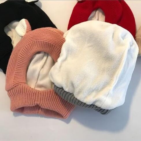 Cute Bunny Ear Hat, Thickened, Effectively Warm Ears, Suitable for Winter Unisex Knitted Hat in Saudi Arabia
