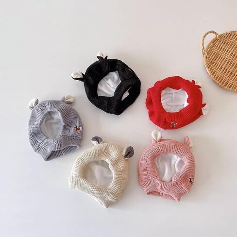 Cute Bunny Ear Hat, Thickened, Effectively Warm Ears, Suitable for Winter Unisex Knitted Hat in Saudi Arabia