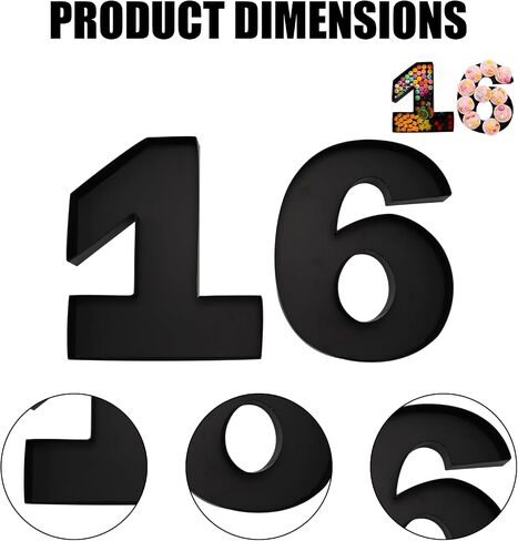 12inch Cardboard Number Fillable Food Tray Box for Charcuterie, Cupcake Arrangement, Birthday Anniversary (White, 40) in Kuwait