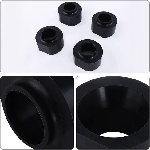 AJP Distributors 2" Front & 2.0" Rear Full Leveling Lift Kit Coil Spring Spacers Set Polyurethane Black Compatible/Replacement For Wrangler TJ 4WD 2WD 1997 1998 1999 2000 2001 2002 2003 2004 2005 2006 in Saudi Arabia