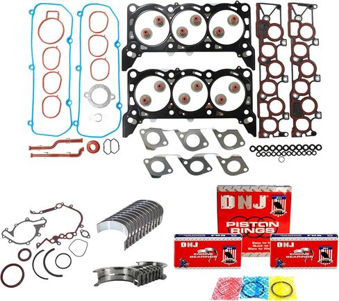 DNJ RRK4129 طقم إعادة حلقة المحرك لـ 2005-2008 فورد ميركوري F-150 فريستار مونتيري 4.2L V6 12V OHV 256cid in Saudi Arabia