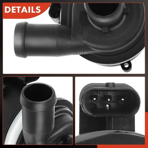 A-Premium Engine Auxiliary Water Pump - DOHC 4,8Cyl 1.4L 2.0L 4.0L 4.2L - Compatible with Audi & Volkswagen - RS5 2013-2015, RS7 2014-2018, Jetta 2013-2016, Passat 2012-2014, Replace for# 6R0965561A in Saudi Arabia