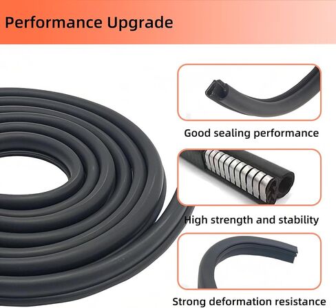 Front Door Weatherstrip Seal for 2007-2014 Chevy Silverado 1500 2500HD 3500HD,GMC Sierra 1500 2500HD 3500HD,Drive and Passenger Side Exact Match On-Body Replacement,2 Pack in Saudi Arabia