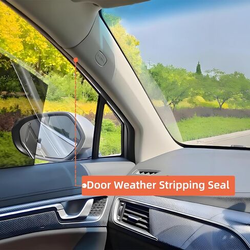Front Door Weatherstrip Seal for 2007-2014 Chevy Silverado 1500 2500HD 3500HD,GMC Sierra 1500 2500HD 3500HD,Drive and Passenger Side Exact Match On-Body Replacement,2 Pack in Saudi Arabia