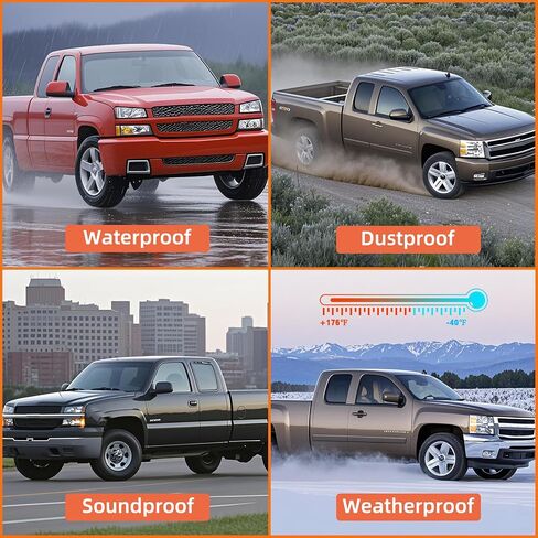 Front Door Weatherstrip Seal for 2007-2014 Chevy Silverado 1500 2500HD 3500HD,GMC Sierra 1500 2500HD 3500HD,Drive and Passenger Side Exact Match On-Body Replacement,2 Pack in Saudi Arabia