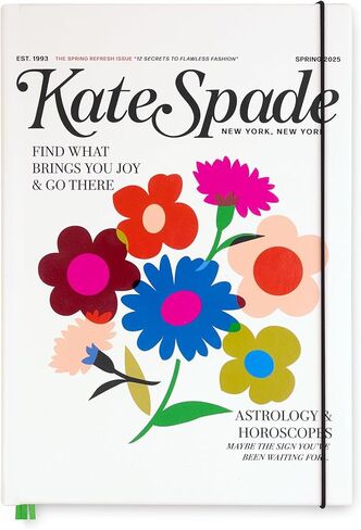 دفتر كيت سبيد نيويورك تيك نوت XL من الجلد النباتي، مجلة سوداء تتضمن 168 صفحة، نقاط بولكا in Kuwait