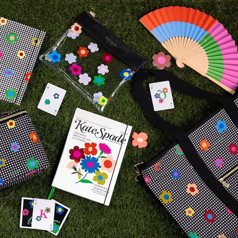 دفتر كيت سبيد نيويورك تيك نوت XL من الجلد النباتي، مجلة سوداء تتضمن 168 صفحة، نقاط بولكا in Kuwait