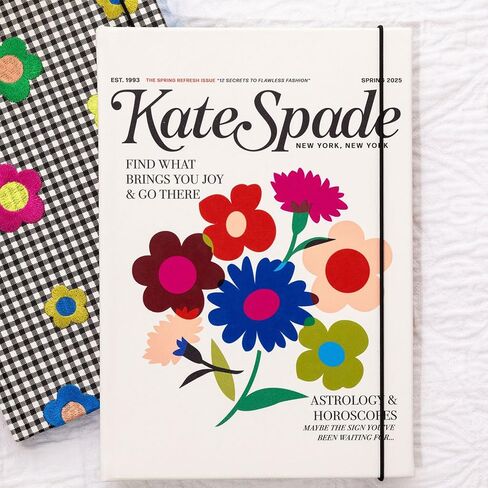 دفتر كيت سبيد نيويورك تيك نوت XL من الجلد النباتي، مجلة سوداء تتضمن 168 صفحة، نقاط بولكا in Kuwait