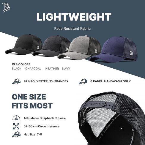 Branded Bills Old Glory PVC Curved Trucker, Snapback Closure, Lightweight, Comfortable Baseball Cap in Saudi Arabia