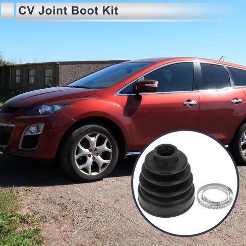 Inner CV Joint Boot Kit for Mazda MPV 2004-2006 for Mazda CX-7 10-12 Strong Durable Constant Velocity Joint Boot No.GP0622540 W/Clamps Rubber 1 Set in Saudi Arabia