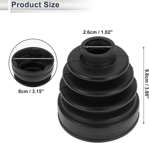 Inner CV Joint Boot Kit for Mazda MPV 2004-2006 for Mazda CX-7 10-12 Strong Durable Constant Velocity Joint Boot No.GP0622540 W/Clamps Rubber 1 Set in Saudi Arabia