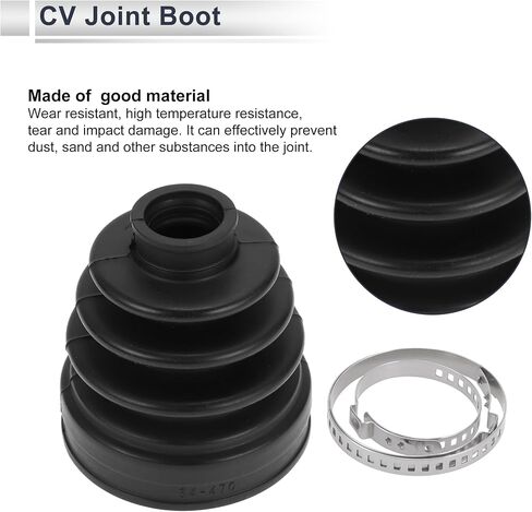 Inner CV Joint Boot Kit for Mazda MPV 2004-2006 for Mazda CX-7 10-12 Strong Durable Constant Velocity Joint Boot No.GP0622540 W/Clamps Rubber 1 Set in Saudi Arabia