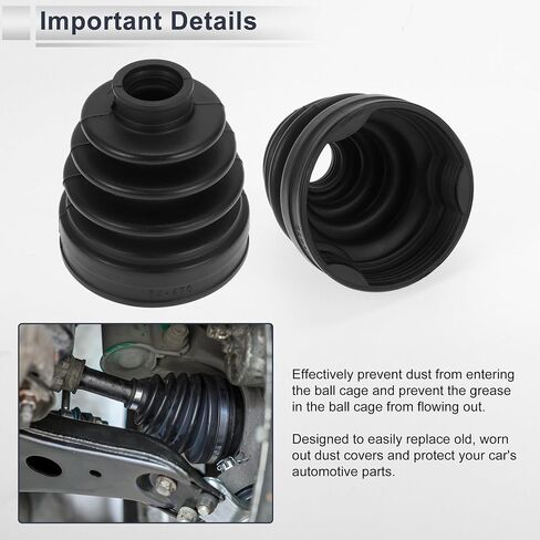 Inner CV Joint Boot Kit for Mazda MPV 2004-2006 for Mazda CX-7 10-12 Strong Durable Constant Velocity Joint Boot No.GP0622540 W/Clamps Rubber 1 Set in Saudi Arabia