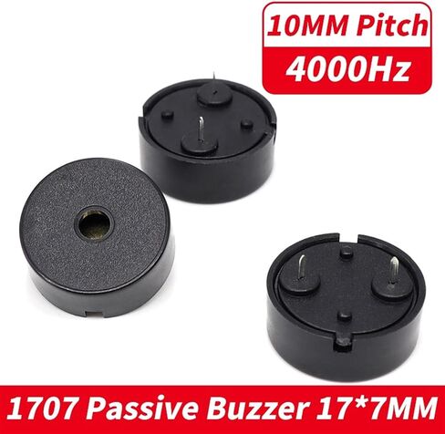 10pcs 1707 Passive Piezoelectric Buzzer Alarm Dimension17x7MM Drive Frequency 4000HZ Buzzer in Saudi Arabia